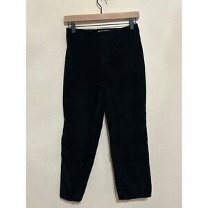 Frank & Eileen Women's Size 0 Pants Kinsale Trousers Black Lagenlook Luxury